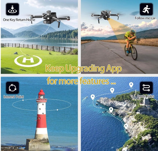 Bingchat Upgraded Professional Drones with Camera for Adults 4K HD 3 Axis Gimbal EIS, 360° Obstacle Avoidance, Payload Release, Tablet Touch Screen Controller, Up to 5 Miles Range, 84 Minutes Long Battery, Follow Me, GPS Safe Height Auto Return