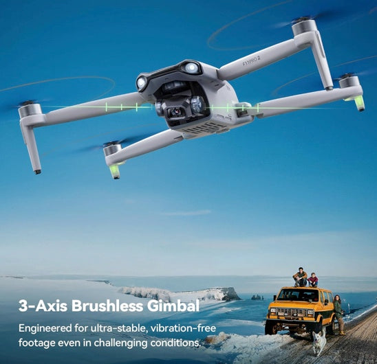 Ruko F11PRO 2 Drone with 6K Camera, 3-Axis Gimbal, 70-Min Flight Time with 2 Batteries, Auto return