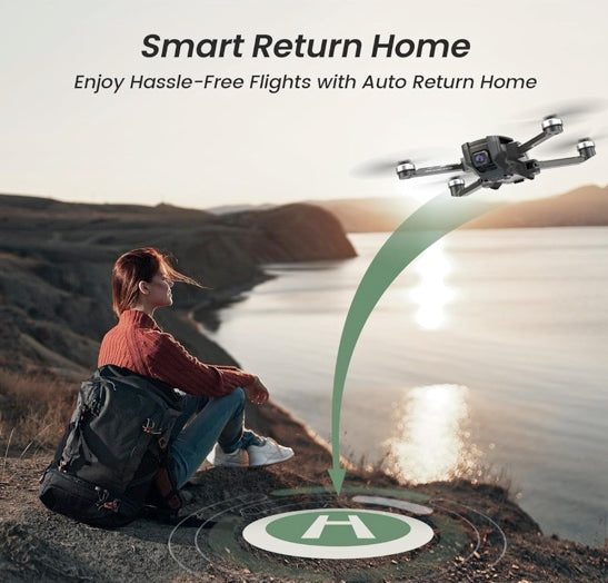 Holy Stone HS720E Drone with Camera 4K, 46 Min Flight Time, 130° FOV EIS Camera,Drone with 4K/30FPS Video,Auto Return, Follow Me