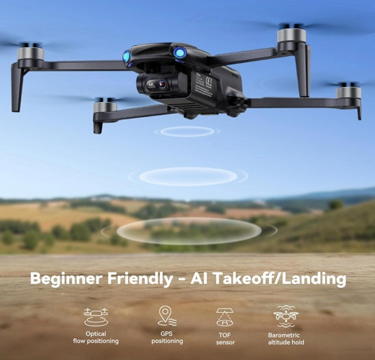 Ruko U11 MINI 4K, Drone with Camera for Adults 4K Video 8K Photo, Under 249g, 3-Axis Gimbal EIS, 20000ft FPV Transmission, AI Takeoff/Landing, Auto Return, GPS with Beeper, Beginner (96-Min Flight)