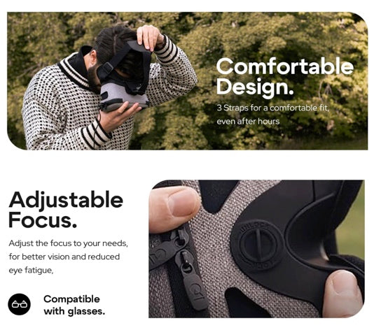 DroneMask 2 , FPV Goggles for All Camera Drones , Unibody Lens, HD FPV Goggles, Compatible Versatile Skyview FPV Drone Goggles, Clear Immersive
