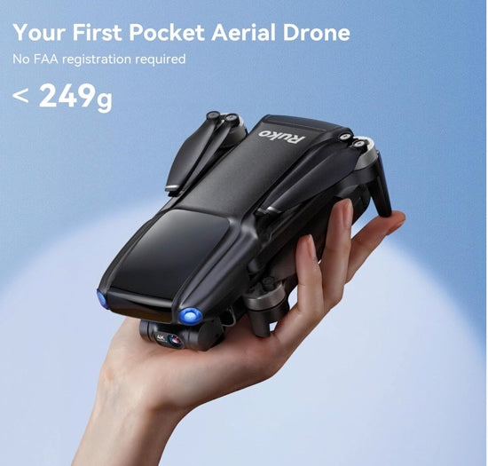 Ruko U11 MINI 4K, Drone with Camera for Adults 4K Video 8K Photo, Under 249g, 3-Axis Gimbal EIS, 20000ft FPV Transmission, AI Takeoff/Landing, Auto Return, GPS with Beeper, Beginner (96-Min Flight)