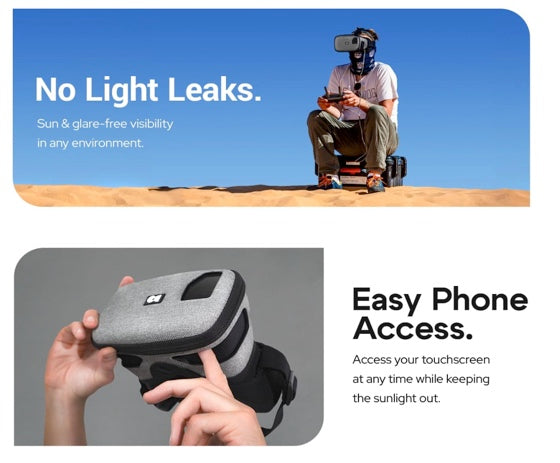 DroneMask 2 , FPV Goggles for All Camera Drones , Unibody Lens, HD FPV Goggles, Compatible Versatile Skyview FPV Drone Goggles, Clear Immersive