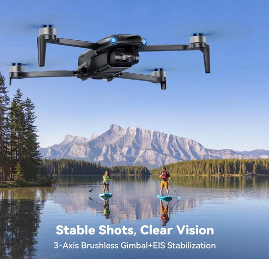 Ruko U11 MINI 4K, Drone with Camera for Adults 4K Video 8K Photo, Under 249g, 3-Axis Gimbal EIS, 20000ft FPV Transmission, AI Takeoff/Landing, Auto Return, GPS with Beeper, Beginner (96-Min Flight)