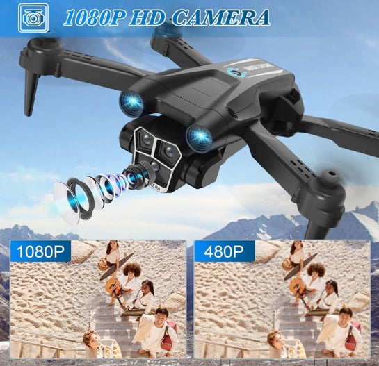 BeiyoQSZ Drone with Camera 1080P HD, Mini Drone for Beginners Kids Adults, RC Quadcopter with 2 Batteries, Carrying Case, Stable Hover, Trajectory Flight, Gravity Control, Toys Gifts for Teen Boys Girls