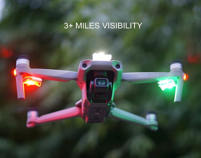 Strobe Light, Anti Collision Light for FAA Drone Night Flying, Fits DJI Mini 3 Pro/Mini 4 Pro/Mini 2/Air 3/Air 3S/Mavic 3/Mavic 2/Avata/Neo/Flip(1pc pack)