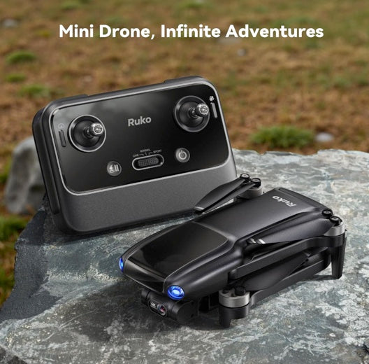 Ruko U11 MINI 4K, Drone with Camera for Adults 4K Video 8K Photo, Under 249g, 3-Axis Gimbal EIS, 20000ft FPV Transmission, AI Takeoff/Landing, Auto Return, GPS with Beeper, Beginner (96-Min Flight)