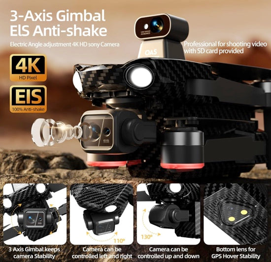 Bingchat Upgraded Professional Drones with Camera for Adults 4K HD 3 Axis Gimbal EIS, 360° Obstacle Avoidance, Payload Release, Tablet Touch Screen Controller, Up to 5 Miles Range, 84 Minutes Long Battery, Follow Me, GPS Safe Height Auto Return