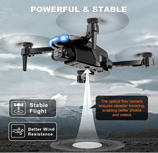 Loiley X69 Drone with Camera for Adults, 2K HD FPV Drones with Upgrade Altitude Hold, One-Key Take Off/Landing, Speed Adjustment, Headless Mode, 2 Batteries, Toys Gifts for Teen Boys Girls, Beginner