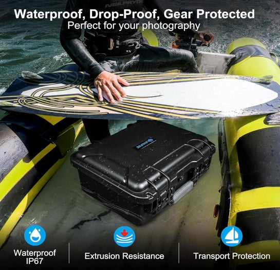 Lekufee Waterproof Hard Carrying Case for DJI Mavic 4 Pro Drone, Creator Combo, Fly More Combo, DJI RC Pro 2/RC 2, Battery (7 pcs), Charging Hub, and other Accessories(Case Only)
