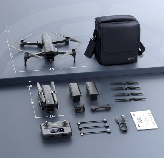 Holy Stone HS600D Drone with 8K Camera for Adults, 3-Axis Gimbal, 4K/30fps Video, 48MP Image, 80-Min Flight Time with 2 Batteries,20000ft FPV Transmission Professional Drone,Auto Return,Beginner Mode