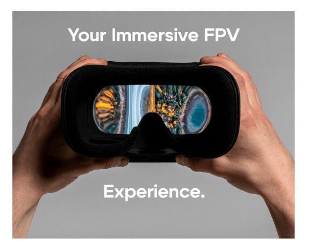 Dronemask Patented Unibody Lens FPV Goggles Immersive VR Headset for DJI & GPS Drones