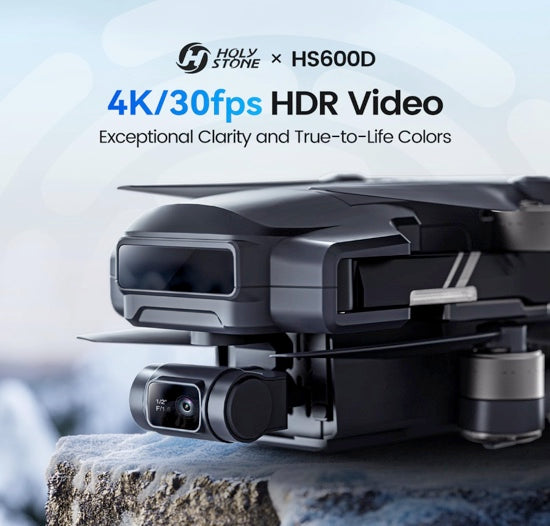 Holy Stone HS600D Drone with 8K Camera for Adults, 3-Axis Gimbal, 4K/30fps Video, 48MP Image, 80-Min Flight Time with 2 Batteries,20000ft FPV Transmission Professional Drone,Auto Return,Beginner Mode