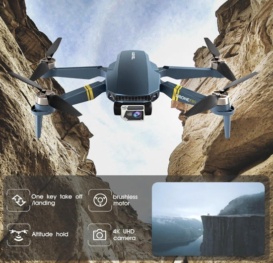 Chubory F89 4K Drones with Camera for Adults: 2650ft Long-Range Foldable Quadcopter, 60+ Min Flight, Brushless Motor, Auto Hover & Follow Me (3 Batteries)