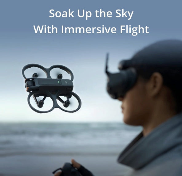 DJI Avata 2 Fly More Combo (3 Batteries), FPV Drone with Camera 4K, Immersive Experience, One-Push Acrobatics, Built-in Propeller Guard, 155° FOV, Camera Drone With 128gb Micro SD, Backpack