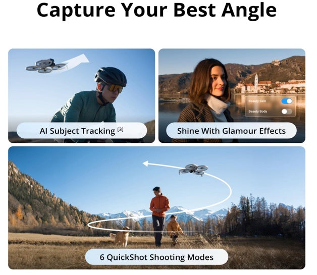 DJI Flip With RC 2 Screen Remote Controller, Follow Me Drone With 4K UHD Camera for Adults, Under 249 g, 3-Axis Gimbal Stabilization, 44000ft/13km Video Transmission, Palm Takeoff, 31-Min Flight Time