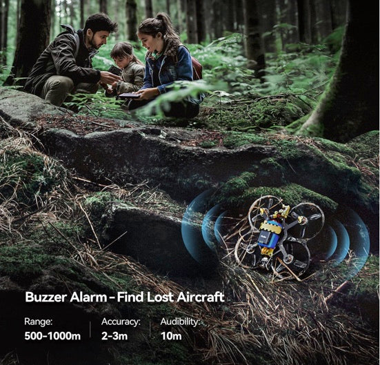 Ruko R111S RC Aircraft GPS Tracker/Finder with Beeper, Light Weight RID Module with Buzzer for FAA Regulation, Spare Part for FPV Drone, FAA Compliant Remote ID Module for Drone, 3 Hours Battery Time