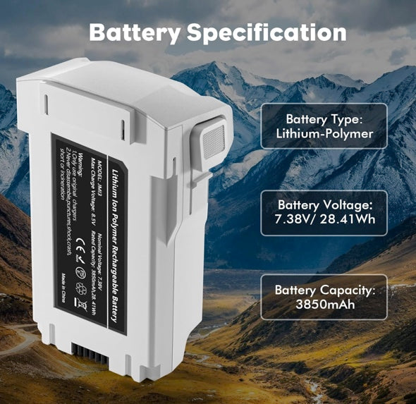Mini 3 Series Intelligent Flight Battery Plus(2 Packs) with Bi-Directional Charging Hub for DJI Mini 3/ Mini 3 Pro,3850mAh 47 Mins Flight Time (Mini 3/Mini 3 Pro Battery*2 with Charger)