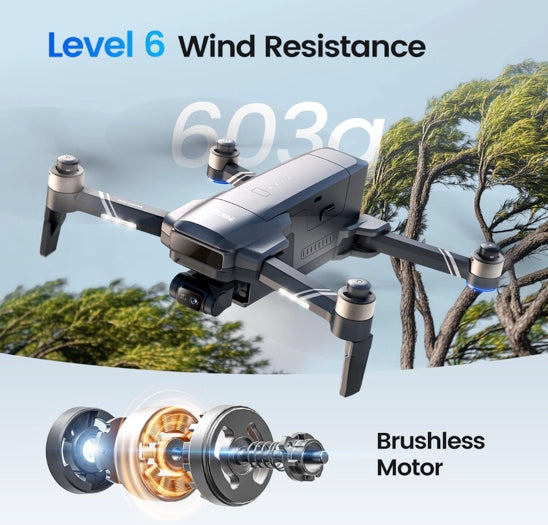 Holy Stone HS600D Drone with 8K Camera for Adults, 3-Axis Gimbal, 4K/30fps Video, 48MP Image, 80-Min Flight Time with 2 Batteries,20000ft FPV Transmission Professional Drone,Auto Return,Beginner Mode
