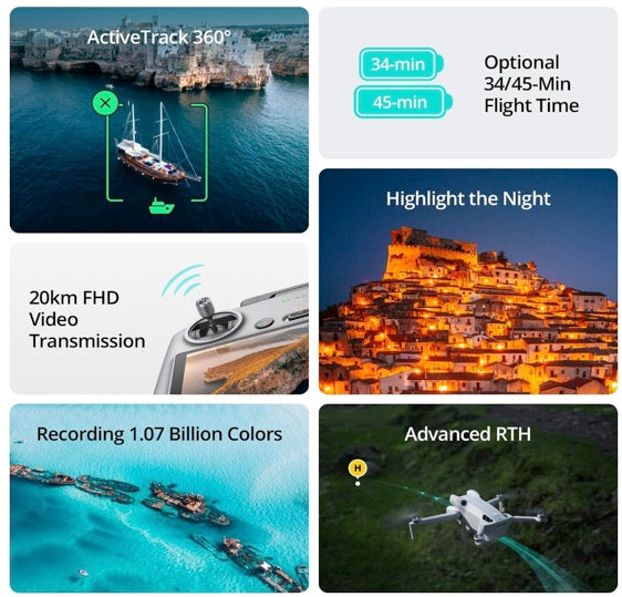 DJI Mini 4 Pro Folding Drone with RC 2 Remote (With Screen) 4K HDR Video Camera for Adults, Under 249g, 34 Mins Flight Time, Omnidirectional Vision Sensing Bundle with Deco Gear Accessories