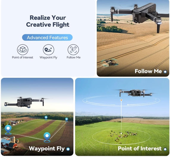Ruko F11PRO Drone with Camera for Adults 4K UHD Camera 60 Mins Flight Time, (Black)