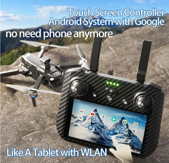 Bingchat Upgraded Professional Drones with Camera for Adults 4K HD 3 Axis Gimbal EIS, 360° Obstacle Avoidance, Payload Release, Tablet Touch Screen Controller, Up to 5 Miles Range, 84 Minutes Long Battery, Follow Me, GPS Safe Height Auto Return