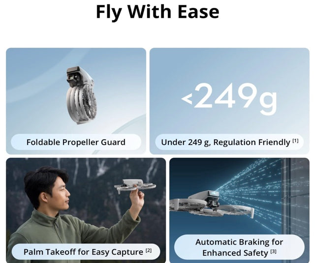 DJI Flip With RC 2 Screen Remote Controller, Follow Me Drone With 4K UHD Camera for Adults, Under 249 g, 3-Axis Gimbal Stabilization, 44000ft/13km Video Transmission, Palm Takeoff, 31-Min Flight Time
