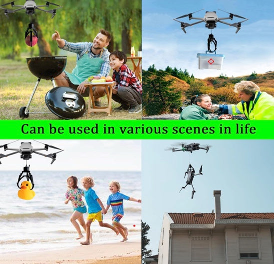 Universally Drone Airdrop System Release Device Payload Delivery Transport Drop, for DJI Mini4/Mini3/Mini2/Air3/Air2/Air2S/ Mavic Series Drone Accessories (Mechanical Claw)