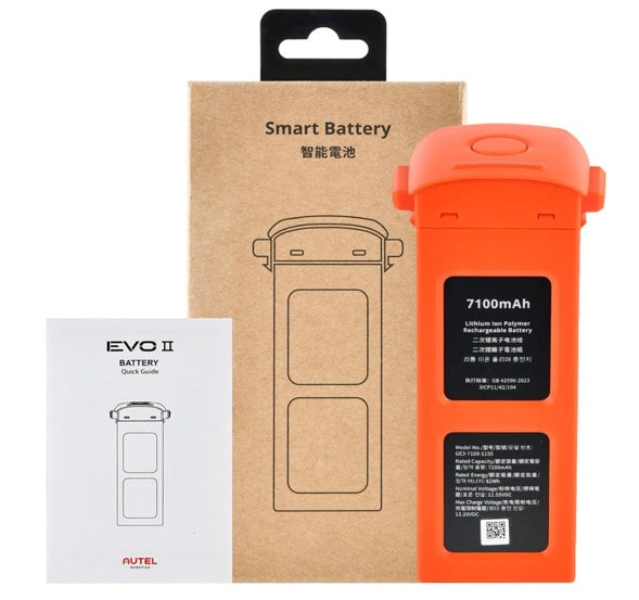 Autel Robotics EVO II Intelligent Battery, 2025 EVO II Battery Fit EVO 2 EVO 2 Pro EVO 2 Enterprise RTK Dual 640T Drones (V2 & V3), 7100mAh 11.55V, Original Smart Battery