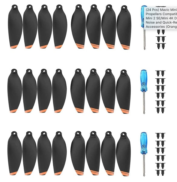 (32pcs) Propellers for DJI Mini 4K/Mavic Mini 2/ Mini SE/Mini 2 SE Drone Accessories Replacement Spare Propellers Blades Quadcopter Accessory Quick-Release Low Noise Propellers