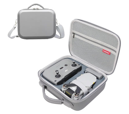 Father&I Drone 4K Mini / 2SE/2 Combo Accessories Only (Carry-ing) Protective Case Hard Storage Organizer Bag Holder for DJi Mini 4K / 2SE/2 Crossbody &Two Way Zipper, Grey (NOT Silicone)