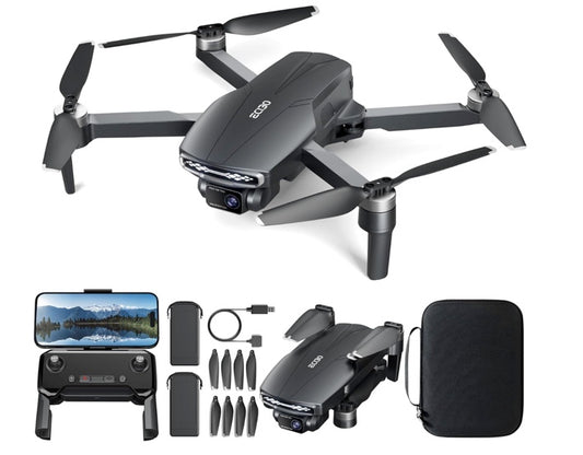 LANSAND EC130 Brushless Motor Drone with Camera for Adults 4K UHD Long Range FPV Video,5G Transmission,120°FOV 90°Adjustable Lens,2Batteries,Carrying Case,Optical Positioning,Easy for Beginner,Under249G