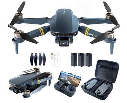 Chubory F89 4K Drones with Camera for Adults: 2650ft Long-Range Foldable Quadcopter, 60+ Min Flight, Brushless Motor, Auto Hover & Follow Me (3 Batteries)