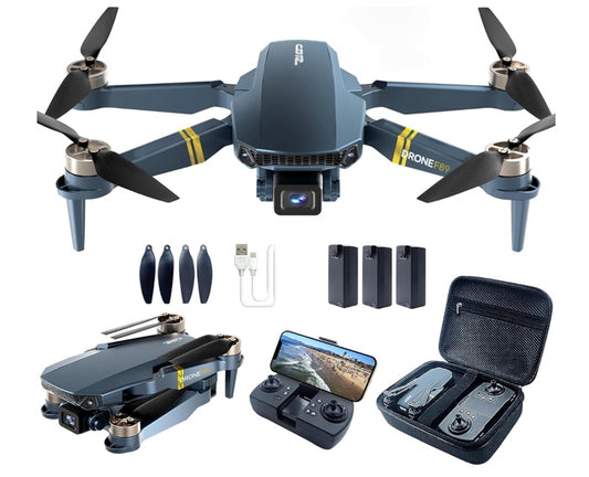 Chubory F89 4K Drones with Camera for Adults: 2650ft Long-Range Foldable Quadcopter, 60+ Min Flight, Brushless Motor, Auto Hover & Follow Me (3 Batteries)