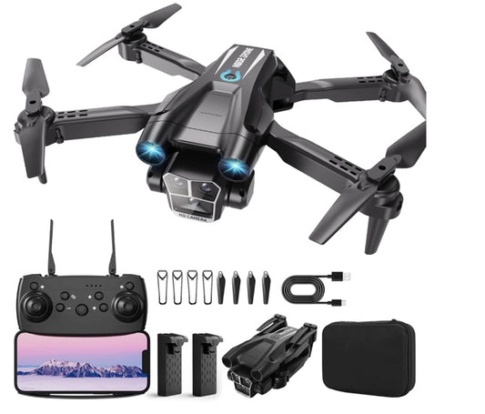 BeiyoQSZ Drone with Camera 1080P HD, Mini Drone for Beginners Kids Adults, RC Quadcopter with 2 Batteries, Carrying Case, Stable Hover, Trajectory Flight, Gravity Control, Toys Gifts for Teen Boys Girls