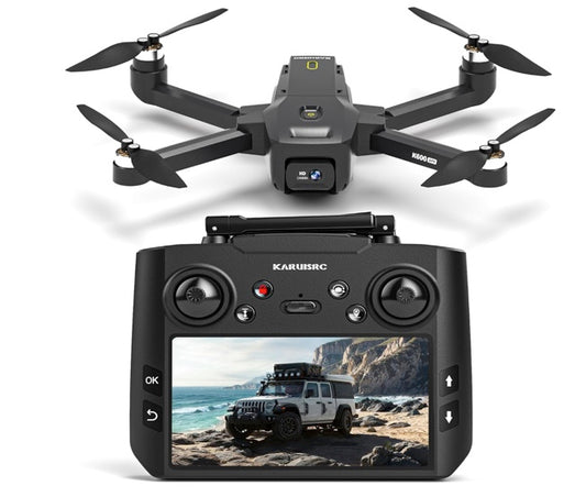 Suangrc K600 GPS Drone with Camera for Adults 1080P, 4.5"LCD Screen Control and Follow Me, 5GHz FPV Real-Time and GPS Auto Return, Up to 32G SD Card, RC Quadcopter drone Beginner, Long Flight Time Under 249g