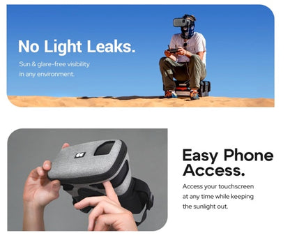 DroneMask 2 , FPV Goggles for All Camera Drones , Unibody Lens, HD FPV Goggles, Compatible Versatile Skyview FPV Drone Goggles, Clear Immersive