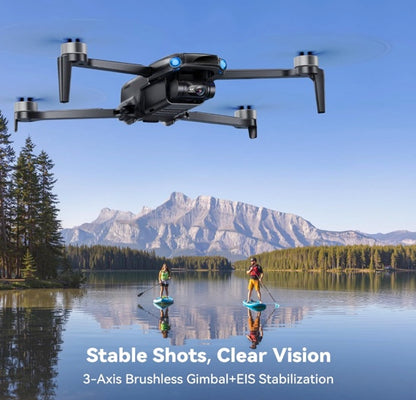 Ruko U11 MINI 4K, Drone with Camera for Adults 4K Video 8K Photo, Under 249g, 3-Axis Gimbal EIS, 20000ft FPV Transmission, AI Takeoff/Landing, Auto Return, GPS with Beeper, Beginner (96-Min Flight)