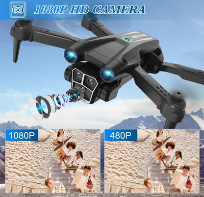 BeiyoQSZ Drone with Camera 1080P HD, Mini Drone for Beginners Kids Adults, RC Quadcopter with 2 Batteries, Carrying Case, Stable Hover, Trajectory Flight, Gravity Control, Toys Gifts for Teen Boys Girls