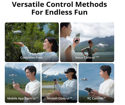 DJI Neo Fly More Combo, Mini Drone with 4K UHD Camera for Adults, 135g Self Flying Drone that Follows You, Palm Takeoff, Subject Tracking, QuickShots, Stabilized Video, with RC-N3 and 3 Batteries