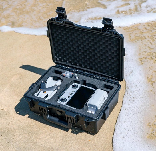Lykus Titan MM410 Waterproof Hard Case for DJI Mini 4 Pro/Mini 3/Pro and RC2/RC/RC-N2/N1, Support 7 batteries and RC lanyard [CASE ONLY]