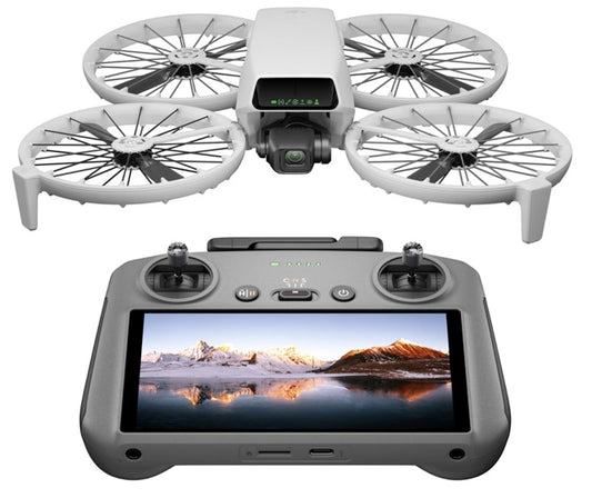 DJI Flip With RC 2 Screen Remote Controller, Follow Me Drone With 4K UHD Camera for Adults, Under 249 g, 3-Axis Gimbal Stabilization, 44000ft/13km Video Transmission, Palm Takeoff, 31-Min Flight Time