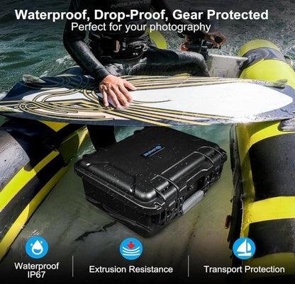 Lekufee Waterproof Hard Carrying Case for DJI Mavic 4 Pro Drone, Creator Combo, Fly More Combo, DJI RC Pro 2/RC 2, Battery (7 pcs), Charging Hub, and other Accessories(Case Only)