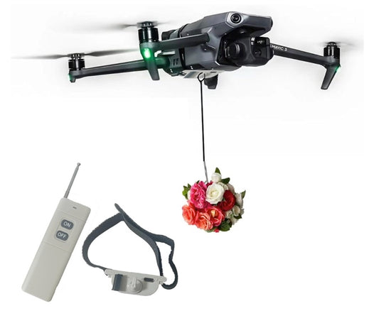 Universal Drone Airdrop System, Release Device, Payload Clip, Airdropper, Fish Bait Delivery Device , Drone Accessories, Compatible with DJI Mavic Mini 4 Pro, Mini 3, Mini 2, Air 2, Air 2S, Air 3, Mavic 3, Mavic 2, Spark (Airdrop Device)