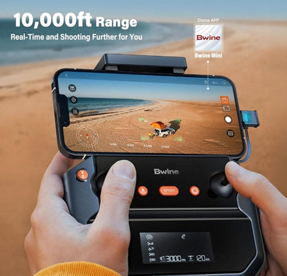 Bwine F7GIM Pro Drone with 6K UHD Camera, 3-Axis Brushless Gimbal, 4K/30fps Video, GPS Smart Control for Adults and Beginner, Plus 70Mins Flight Time, 10000Ft FPV Digital Transmission and TOF Safety Support