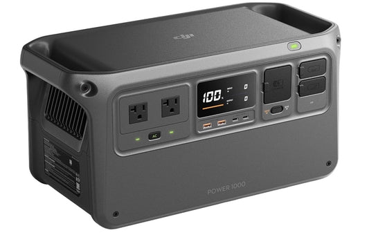 DJI Power 1000 Portable Power Station, 1024Wh LiFePO4 Battery, 2200W (Peak 2600W) AC/140W USB-C Output, 23db Ultra-Silent, Solar Generator For Home Backup, Camping(Solar Panel Optional)