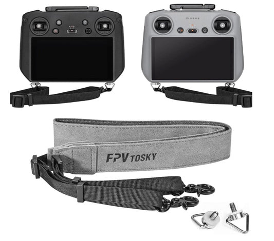 FPVtosky Lanyard for DJI RC 2 & RC & RC Pro, Mini 5 Pro Lanyard RC Neck Strap, Soft Leather Lanyard Compatible with DJI Flip/Mini 4/ Mini3 / Mavic 3 / Air 3S Remote Controller Accessories