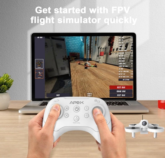 APEX FPV Drone Kit, Drone with Goggles,POV Content Drone,Brushed FPV Racing drone for Beginners,Low-Latency 5.8G Transmission, Drop-Resistant,VR70-2.0