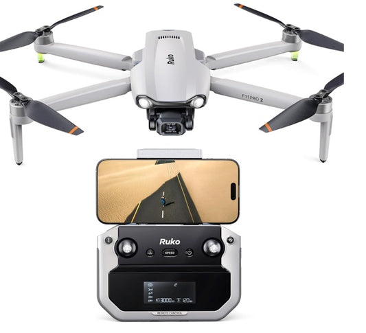 Ruko F11PRO 2 Drone with 6K Camera, 3-Axis Gimbal, 70-Min Flight Time with 2 Batteries, Auto return
