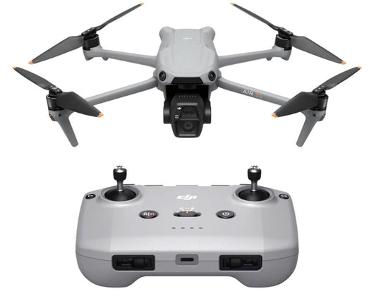 DJI Air 3S (RC-N3), Drone with Camera 4K, Dual-Camera Drone with 1" CMOS Wide-Angle Camera, 4K/60fps HDR Video & 14 Stops of Dynamic Range, 45-Min Max Flight Time, 20km Transmission Range